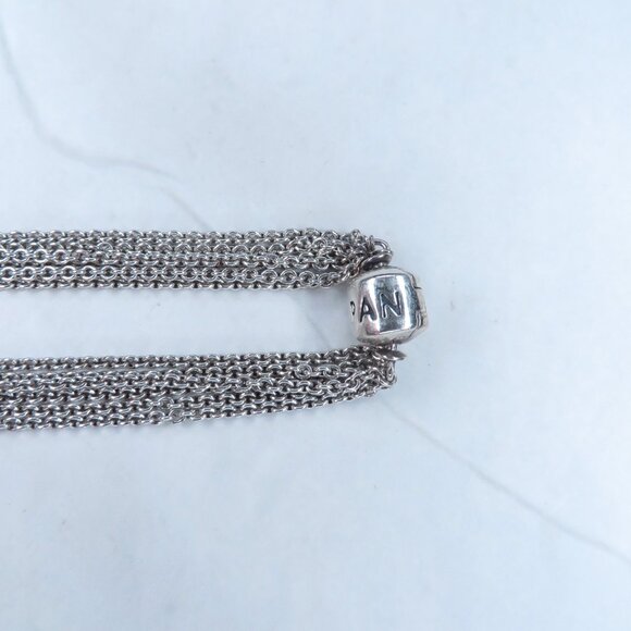 Sterling Silver Multi-Chain Pandora Charm Bracelet - Picture 2 of 11